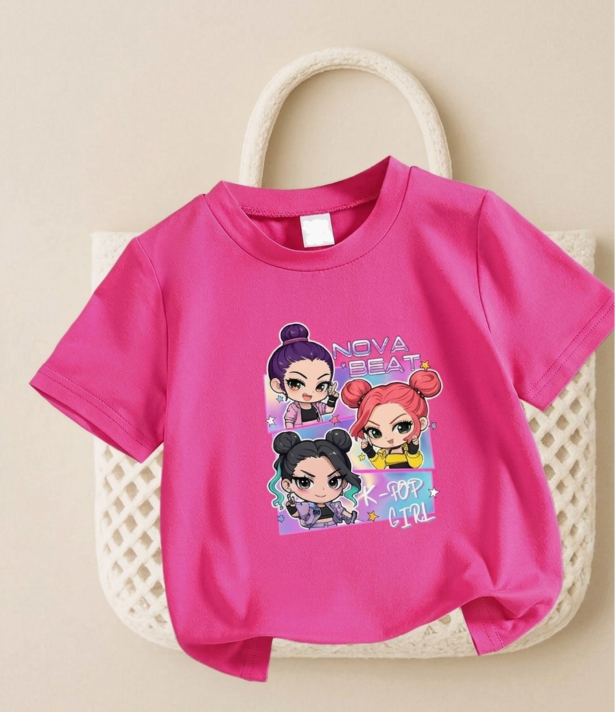 Toddler Girls Pink Leopard Bow Graphic T-Shirt | Cute Letter Print Short Sleeve Summer Tee | Fashionable Casual Round Neck Top for School, Playtime & Everyday Wear