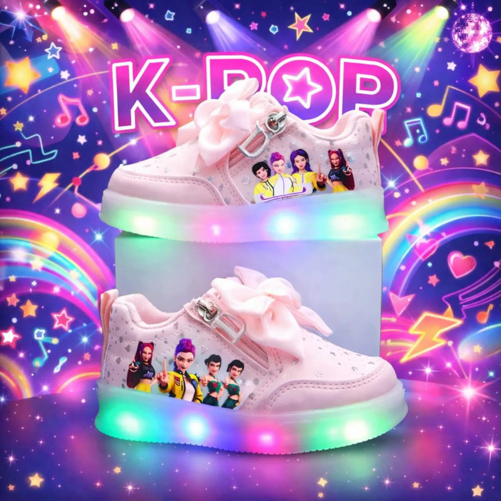 K Pop Demon Hunter Shoes, K Pop LED Sneakers For Kids, Colourful Light Up Kids Shoes With Cute K Pop Characters, Perfect Gift For K Pop Fans CosmicDressUP 4.5 out of 5 stars