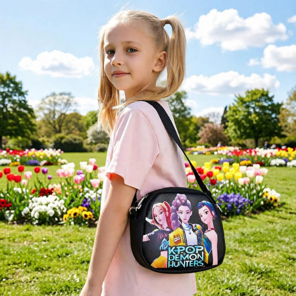 K-Pop Demon Hunters Shoulder Bag, Cute Crossbody Purse for Girls, Small Compact Bag for Everyday, Gift for K-Pop Fans, 6 Unique Designs